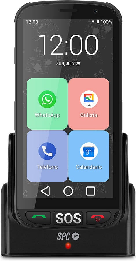 Smartphone Senior SPC Apolo (5'' - 1 GB - 16 GB - Negro)