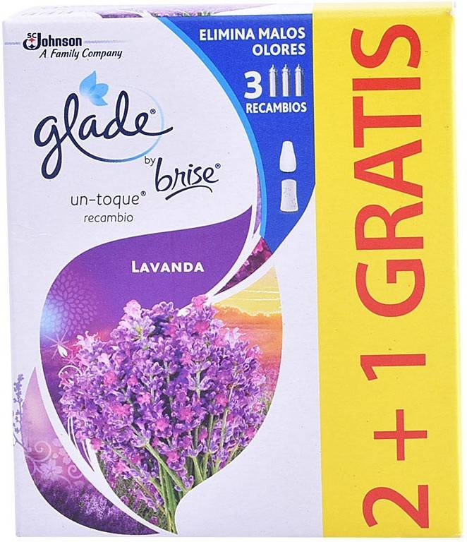 Glade Ambientador Lavanda recambio 3 unidades 3volution aire