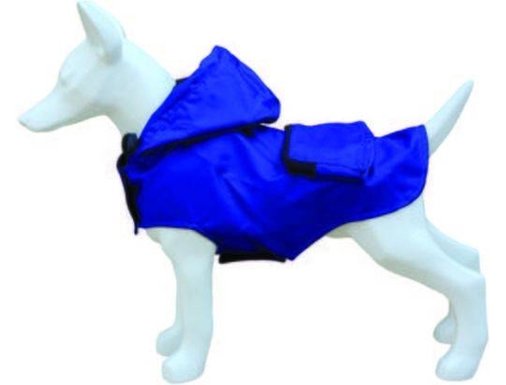 Abrigo de Lluvia para perros FREEDOG Bolsillo 20 cm Azul