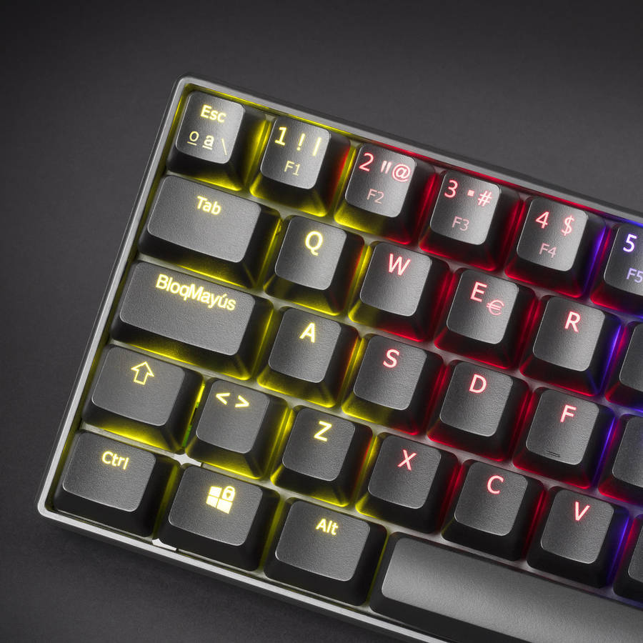 Teclado Gaming MARS MKMINIBPT (Mecánico - Portugués - Azul)