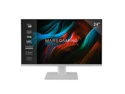 Monitor 24” IPS FHD MARS GAMING MV-24, 120Hz HDR10 1ms, FreeSync y G-SYNC, Altavoces Integrados, Blanco