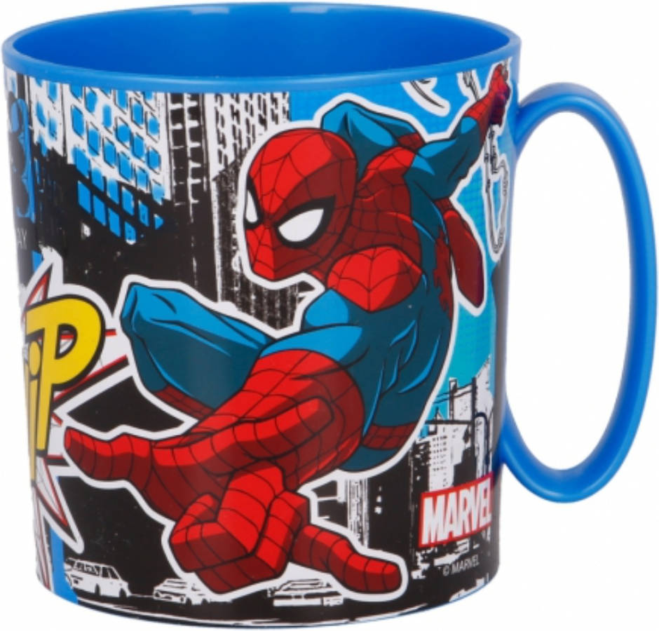 Taza Infantil De para microondas 350 ml spiderman streets 65912