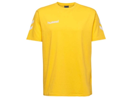 Camiseta de Hombre para Fútbol HUMMEL Go Algodón Amarillo (128 cm)