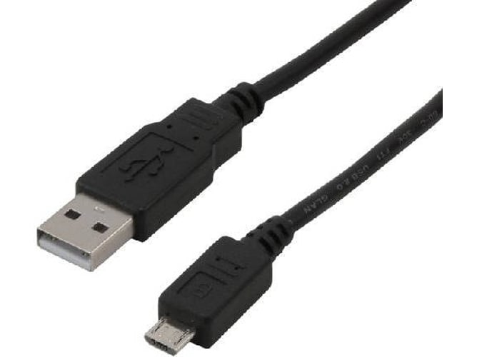 Cable USB MCL USB A/Micro-USB B 1 m Macho/Macho Negro