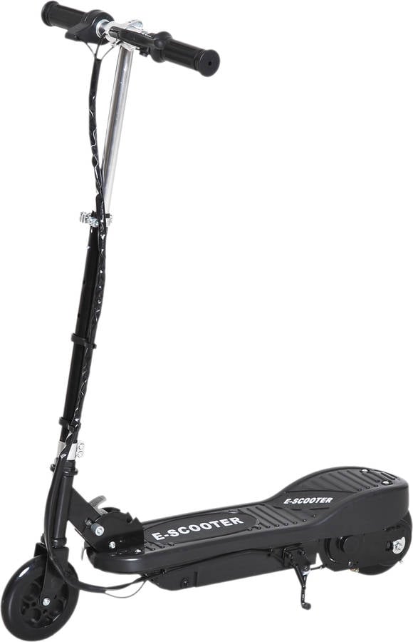 Patinete Eléctrico HOMCOM E-Scooter Plegable Negro (Autonomía: 9 km | Velocidad Máx: 12 km/h)