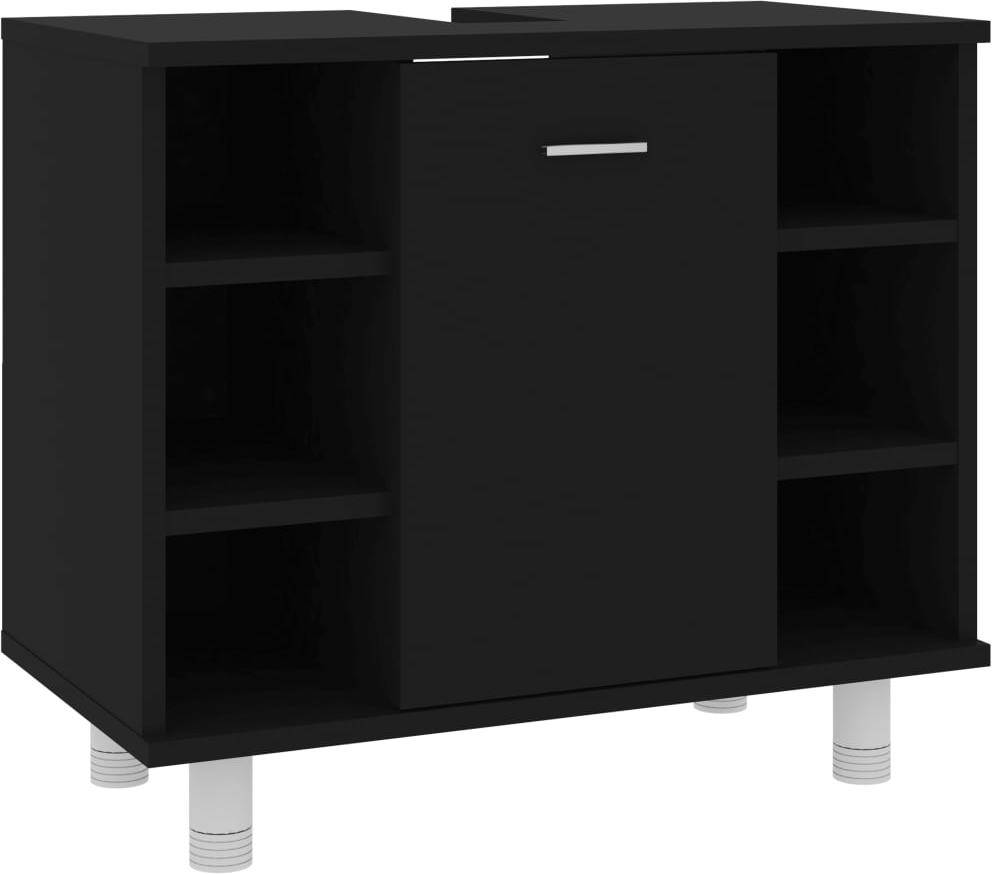 Armario VIDAXL (Negro - Madera Aglomerada - 60x32x53.5 cm)