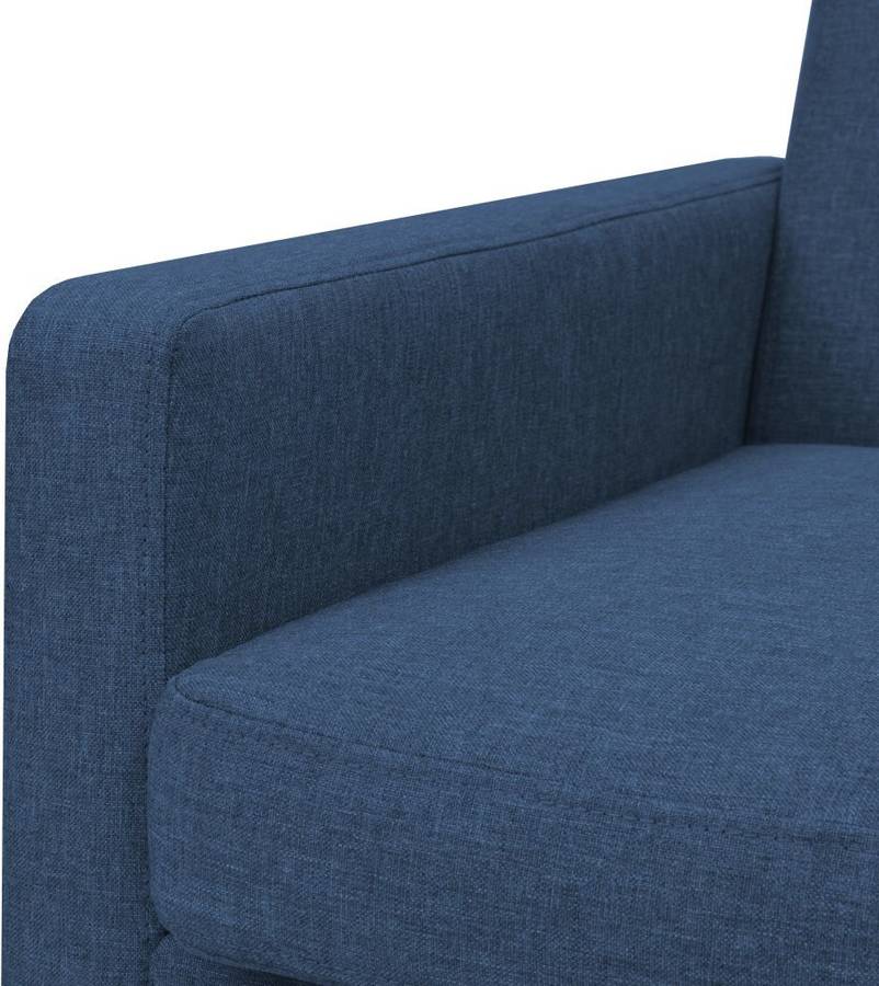 Sillón VIDAXL acero y Tejido azul