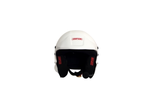 Casco SIMPSON Rally Blanco Talla Xs Hans (Viseira Blanca)