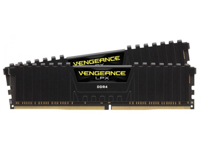 Memoria RAM DDR4 CORSAIR Vengeance (2 x 4 GB - 2400 MHz - CL 14 - Negro)