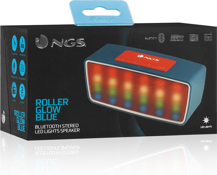 Altavoz NGS Roller Glow azul