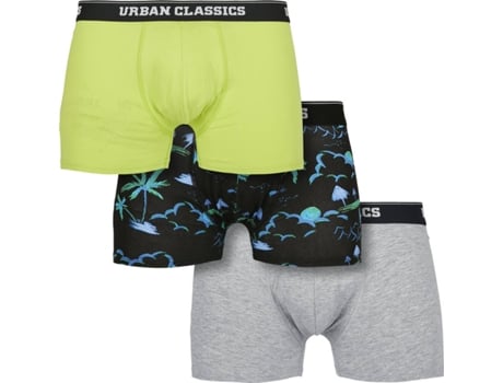 Conjunto de 3 Boxers URBAN CLASSICS Algodón Hombre (XXL - Multicolor)