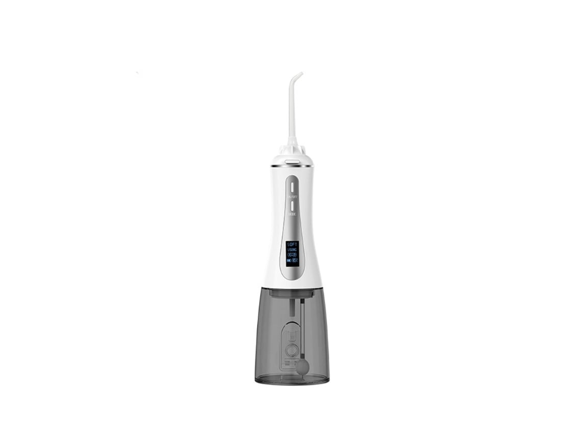 Potente irrigador bucal inalambrico con pantalla LED de agua dental de 350 ml irrigador bucal portatil con 5 modos de presion 8 puntas de chorro reemplazables y BISBISOUS Worten.es