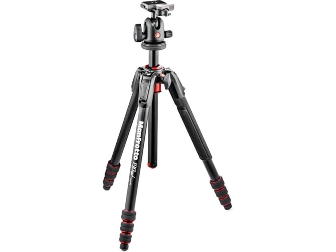 Kit trípode MANFROTTO 190Go! 4 secciones rótula de bola aluminio