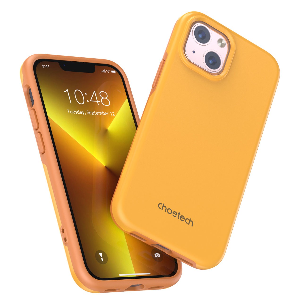 Funda para iPhone 13 Mini CHOETECH Rígida Naranja