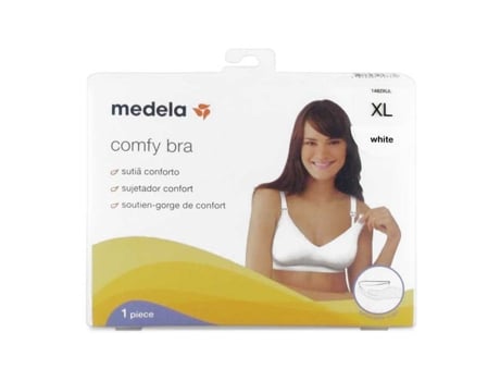 MEDELA Comfy Bra Talla Xl Blanco Sujetador Embarazo Y Lactancia