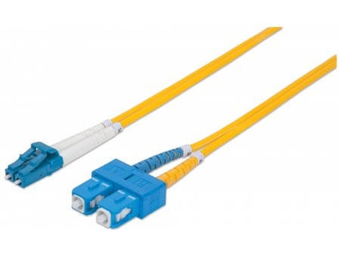 Cable Fibra Óptica INTELLINET (LC - SC - 5 m - Amarillo)