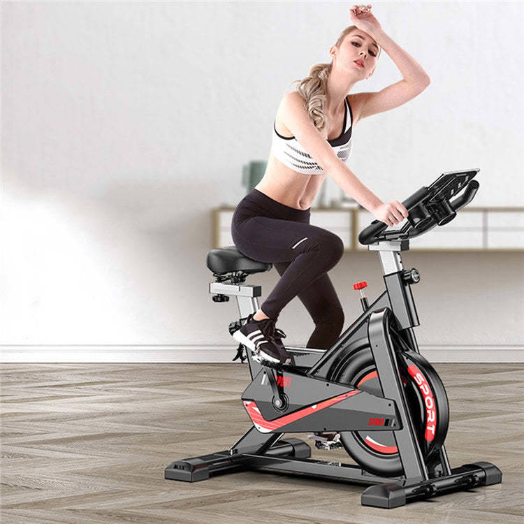 Bicicleta de Spinning  FITNESS TECH Saman - Rojo y Negro