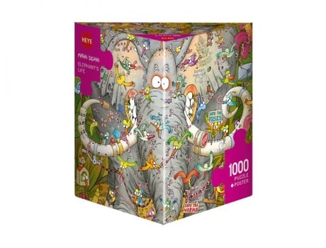 Puzzle 1000 pcs Degano Elephants Life (14 años)