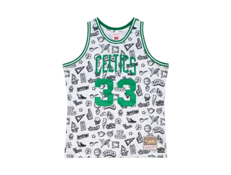 Camiseta MITCHELL & NESS Boston Celtics Nba Doodle Swingman Larry Blanco (M)