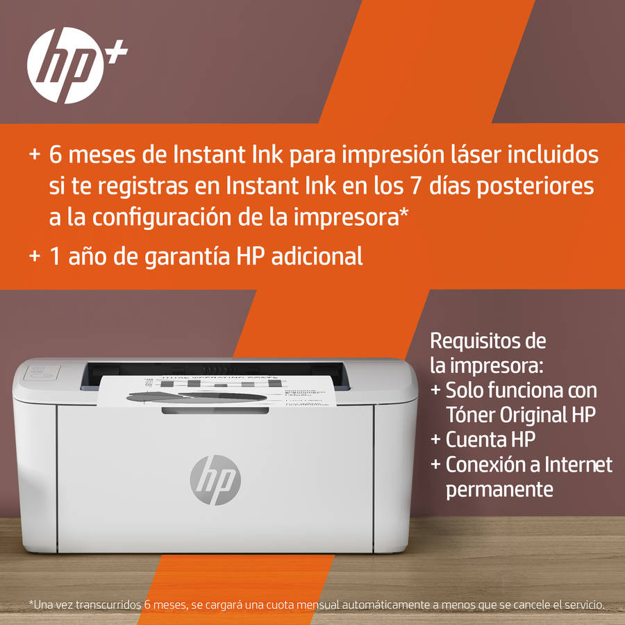 Impresora HP Laserjet M110WE (Láser Mono - Wi-Fi - Instant Ink)