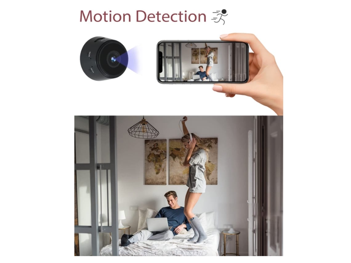 Mini Camara 1080p Hd Oculta Cámara Espía Wifi Con Movil App