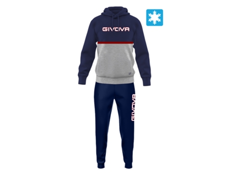 Chándal para Hombre GIVOVA (XL - Lana - Azul)