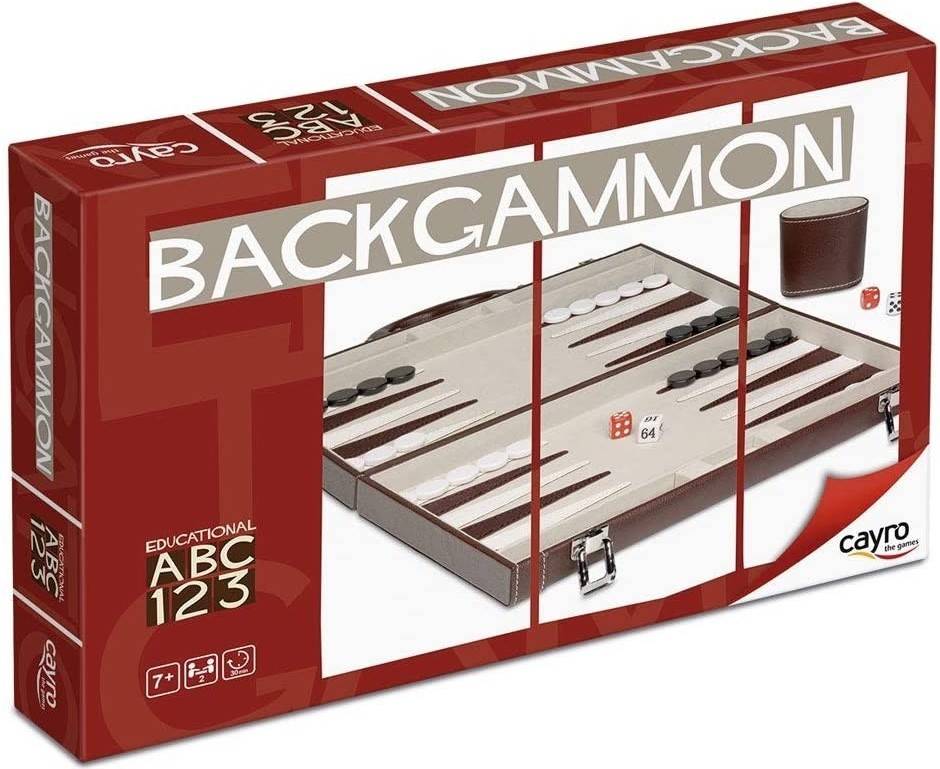 Juego Estrategia Cayro backgammon edad 7 años piel razonamiento y mesa tradicional desarrollo habilidades cognitivas 709