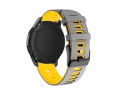 S/MARCA Correa para Garmin Forerunner 245 Music Gris y Amarillo