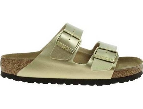 Chanclas BIRKENSTOCK Arizona BS Material sintético Mujer (39 - Beige, Dorado)