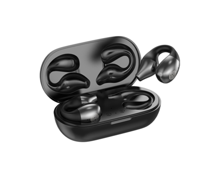 Mini Auriculares Inalámbricos Smartek Deportivos Bluetooth 5.3 Conducción  Ósea Con Clip Oreja - Negro
