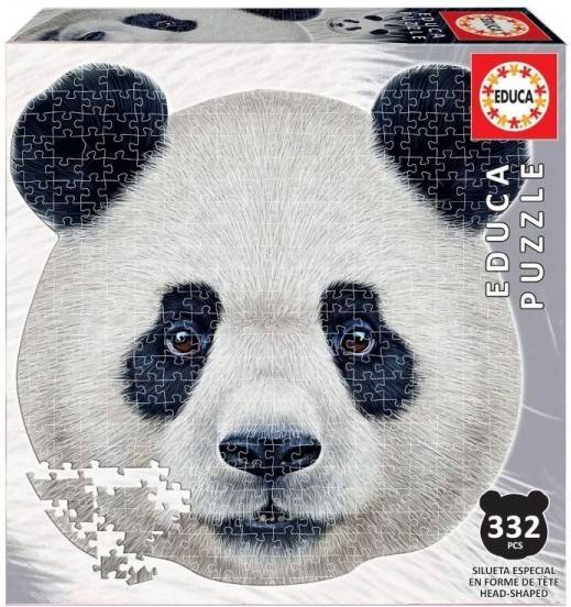 Puzzle EDUCA BORRAS Rostro Animal Oso Panda (Edad Mínima: 12 Anos - 375 Piezas)