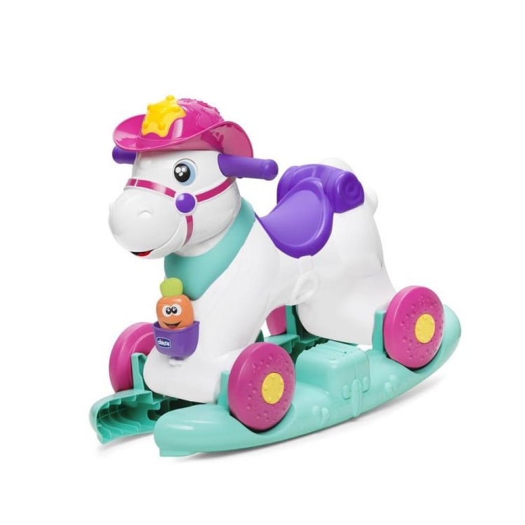 Andador CHICCO Caballo Blanco y Rosa