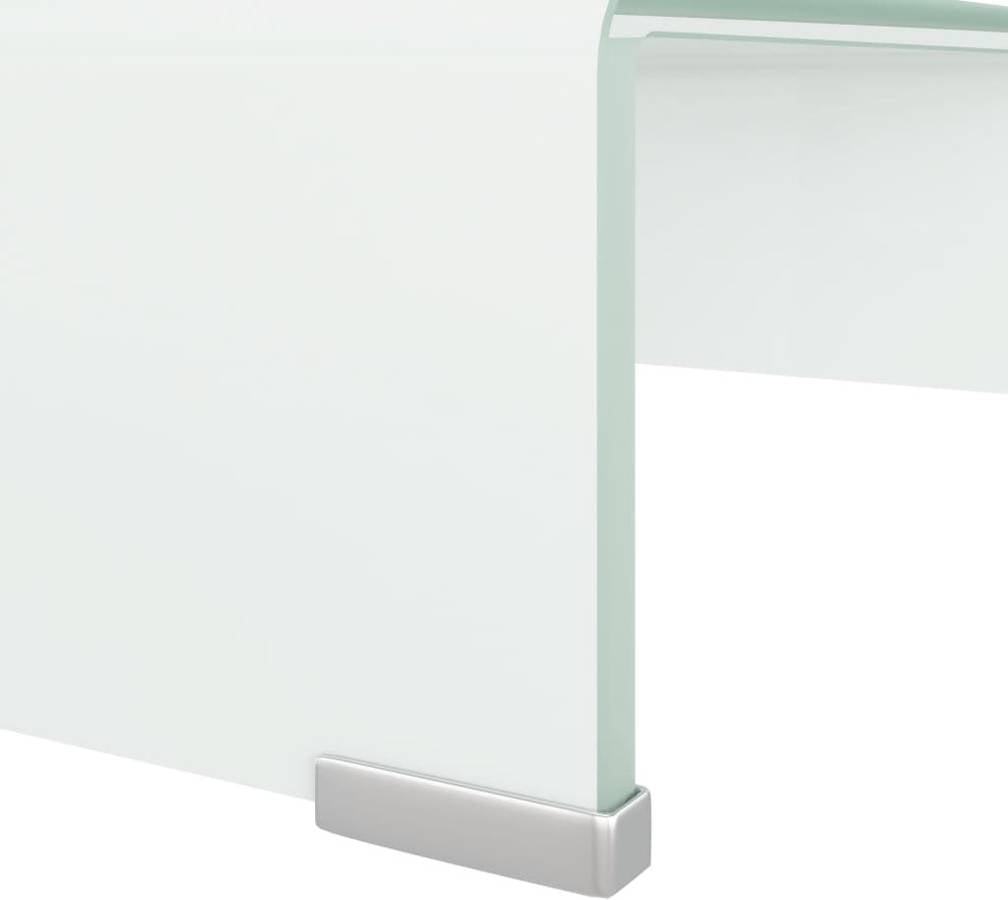 Soporte del Monitor ART PLANET (40x25x11cm - Vidrio - Transparente)