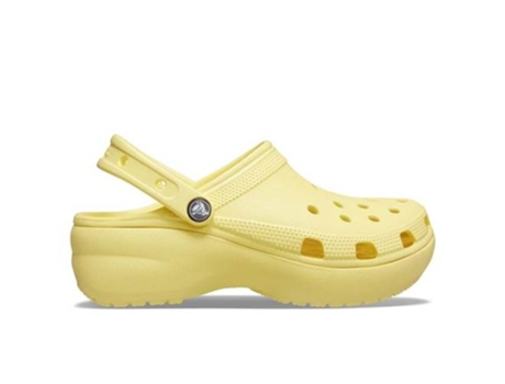 Sandalias Classic Platform Clog CROCS Mujer (Amarillo - Material Sintético -34-35 )