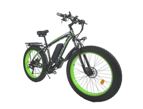 Bicicleta eléctrica k800 45km / h 1000w motor 48v 18ah batería, con derivación de 21 velocidades - Verde KETELES