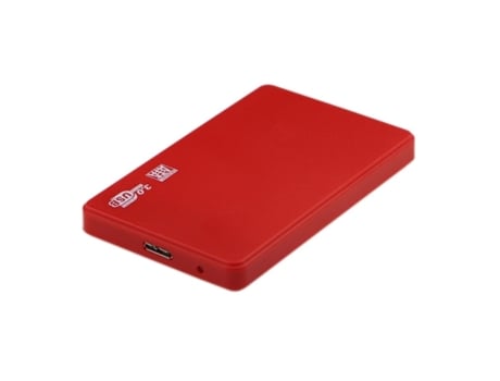 Caja de Disco Duro Externo HDD / SSD SLOWMOOSE 2,5'' (USB 3.0 - Rojo)