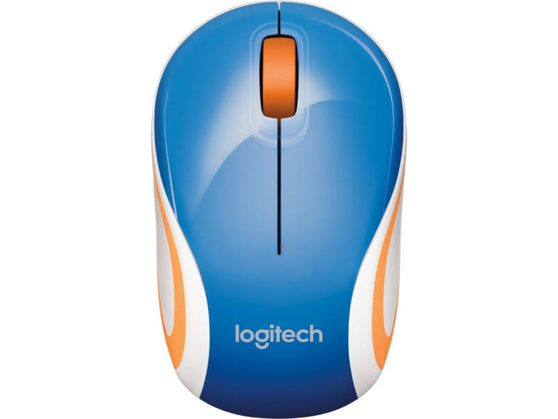 Ratón LOGITECH M187 (Inalámbrico - Azul)