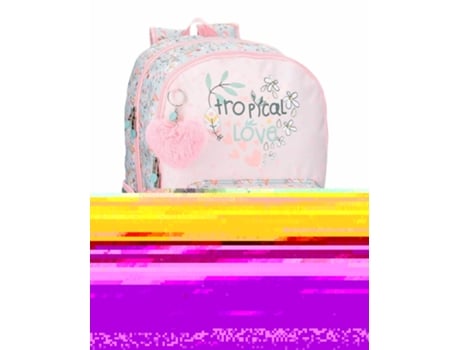 ENSO Mochila Escolar Poliéster Tropical Love Multicolor