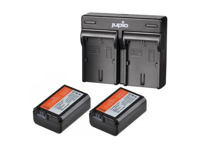 Kit de 2 Baterías JUPIO NP-FW50 1030mAH con Cargador Dual USB