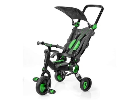 Triciclo TOIM Galileo Plegable Negro y Verde