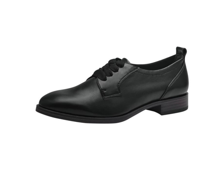 Zapatos de Mujer TAMARIS Low Cadarços Redondo Salto Outro Negro (40)