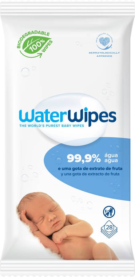 Comprar Toallitas bebé waterwipes biodegradable Pack 9 unidades de