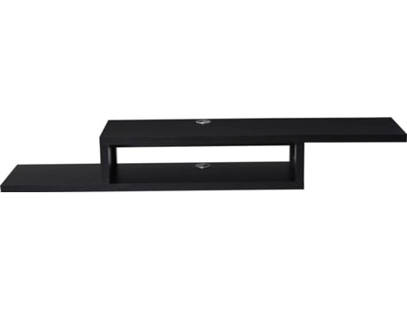 Homcom Mueble De tv mesa flotante para hasta 60 pulgadas en la con 2 estantes madera 1524x298x21 152.4x29.8x21cm