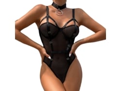 Conjunto De Lingerie PETHUEL Con corpiño y tanga QQFZ-C64-0511-1 preto