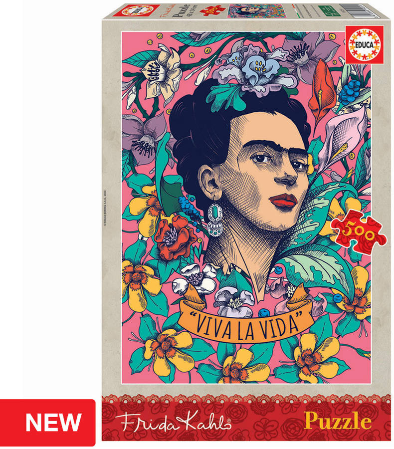 Puzzle EDUCA 500 Viva La Vida Frida Kahlo (Edad Mínima: 12 Años - 500 Piezas)