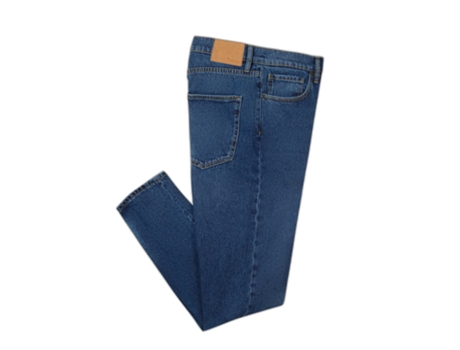 Pantalones de Vaquero de Hombre FAGUO Cónico Algodón Azul (34)