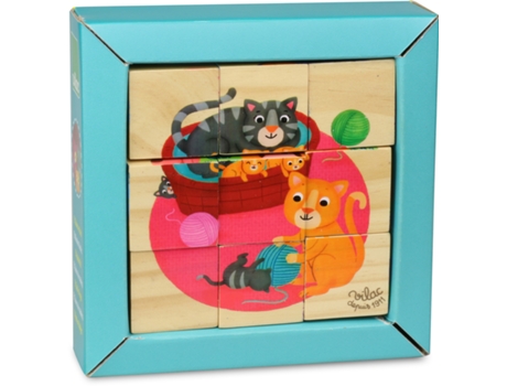 Juego Educativo VILAC (Madera - Azul - 15 x 15 x 5 cm)