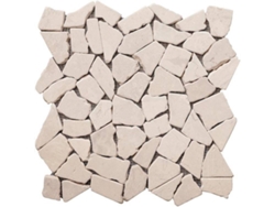 Mosaico Para El Suelo/Pared Mármol Natural BRICOSOL Poesy (Beige - Piedra, Mármol y Cerámica - 30x30x1 cm)