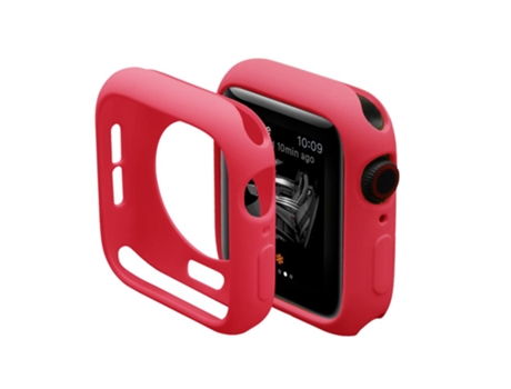 Carcasa de Reloj SLOWMOOSE para Apple Watch Scratch Pinkycolor (Rojo - 38 Mm)