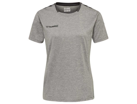 Camiseta de Mujer para Fútbol HUMMEL Authentic Poly Gris (S)